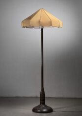 Thumbnail for Hammered copper Art Nouveau floor lamp