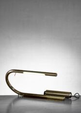 Gallery item 2 for Brass tube desk lamp by Cheret, Table Lamps, France, 1970s