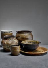 Thumbnail for Set of six Gene Caples ceramic pieces